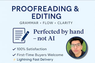 proofread, edit, and polish your content with expert attention to detail