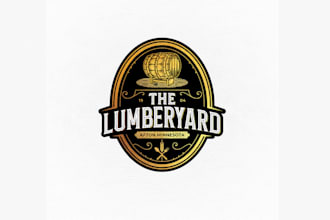 design modern vintage historic pub logo