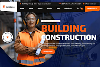 create construction, plumbing, roofing, handyman, hvac, contractor website