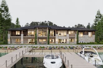 do interior, exterior design and 3d modeling in sketchup, lumion and d5 renders