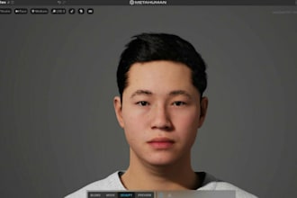 do 3d metahuman character, facial lips sync, rig and animation, cc4 or iclone 8