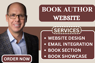 author website, ebook website, book author website, author landing page