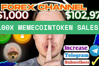 grow 900k crypto forex telegram members pump memecoin token, telegram promotion