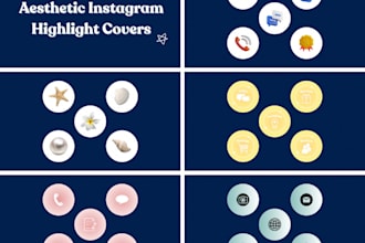 create aesthetic instagram highlight covers