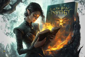 make detailed dark art for t shirt, album or book cover, etc