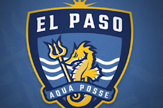 design reputed super aqua posse logo
