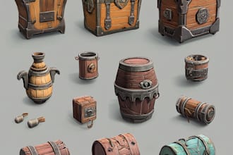 create 3d props and objects for your game