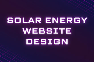 create stunning solar energy website