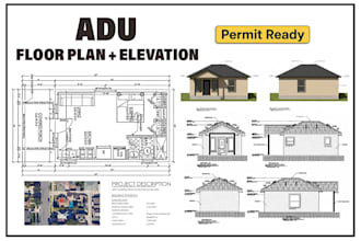 draft adu, garage conversion, and city permit with mep and structure