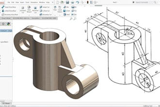 design 3d cad model and mechanical product in solidworks fusion 360