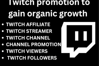 twitch channel promotion twitch live viewers twitch awareness to grow channel