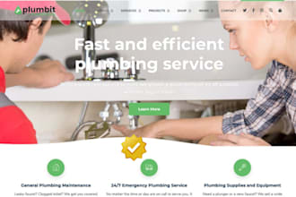 design handyman, plumbing, roofing, junk removal, construction, hvac website