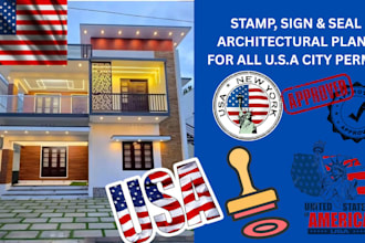 do usa architect stamp, blueprint USA mep drawing, texas california stamp permit