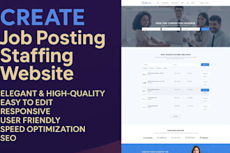 create a sophisticated job board, recruitment, or staffing website