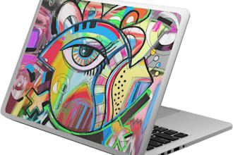 design unique laptop skins, led keyboard,screen wallpaper