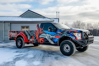 design a custom vehicle wrap, cars, pickups, trailers, etc