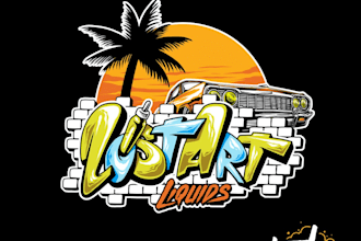 design a unique graffiti, typography, or calligraphy logo