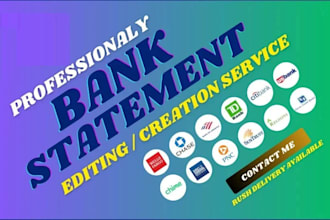 do reconcile bank statement PDF to editable format