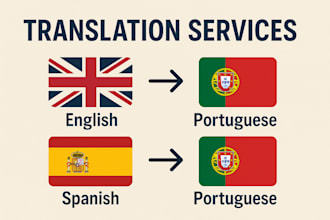 translate english to portuguese or spanish to postuguese