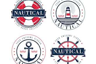 make a creative unique sailing logo