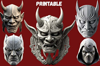sculpt custom 3d mask 3d helmet cosplay helmet cosplay mask model 3d printing
