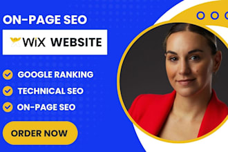 do wix on page SEO and technical optimization for first page ranking