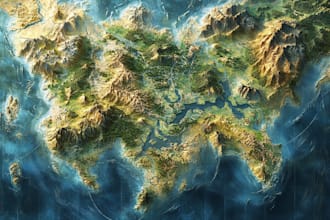 create a fantasy map for dnd games or for any use you desire