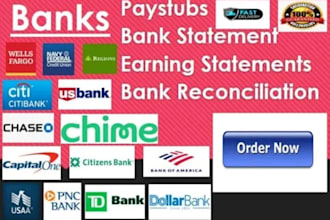 do reconcile bank statement PDF to editable format
