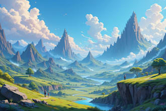 draw and color 2d backgrounds, landscapes, or game art