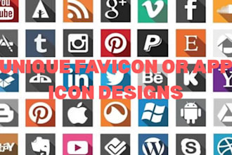 do flat, simple icon or favicon design for website in 2 hrs