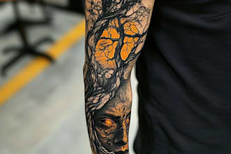 create a custom amazing tattoo design for you