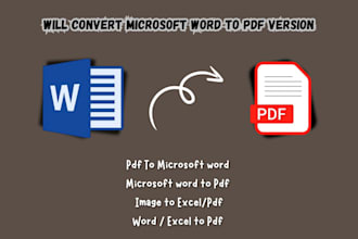 convert PDF to word or word to PDF