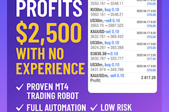 provide you forex trading robot suitable for gold and gbpusd compatibility