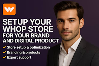 setup your whop store for your brand and digital product