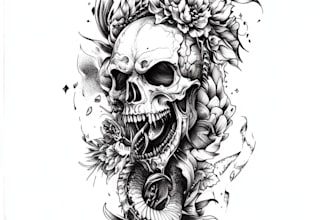 create custom geometric tattoo design