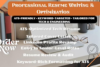 write an ats friendly resume for engineering, tech, or developer jobs
