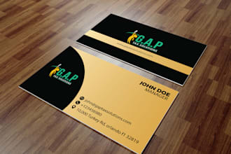 design a professional and modern business card for you