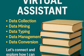 data entry, data management, data conversion, virtual assistant jobs of any type