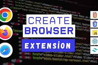 develop a professional chrome extension with custom features