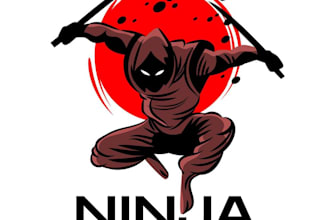 create a high quality samurai logo design