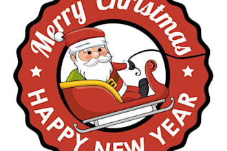 design creative santa logo