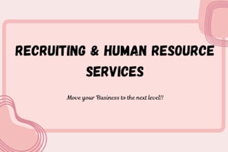 do expert recruiting, talent acquisition and human resource management