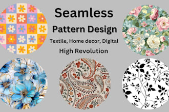 design unique seamless pattern for textile fabric prints
