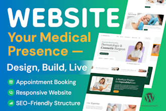 build a custom wordpress medical  site for clinics, doctors or hospitals