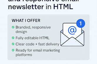 design responsive HTML email newsletter