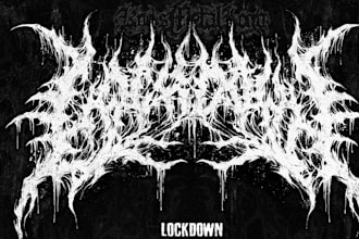 make custom death metal logo for your band