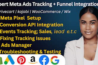 setup meta ads tracking api pixel kajabi thrivecart landing page salesfunnels