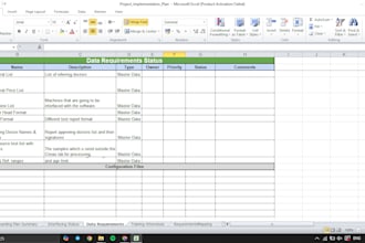 do excel data entry and web research, admin support, emails