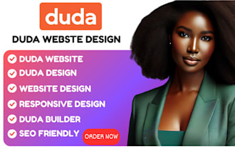 design and develop website using duda website builder