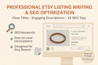 write and optimize your etsy product listing with SEO